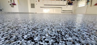 Speckled Garage Floor Painting in Charlotte, NC